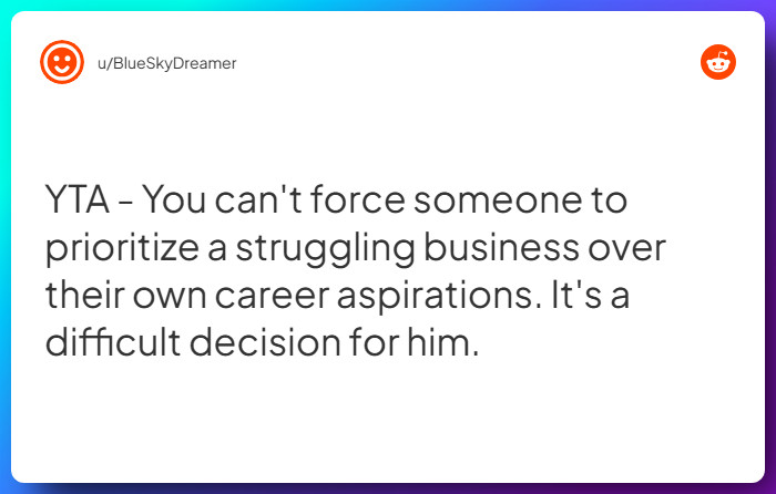 Comment from u/BlueSkyDreamer