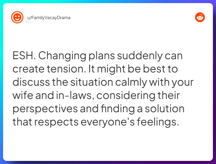 Comment from u/FamilyVacayDrama