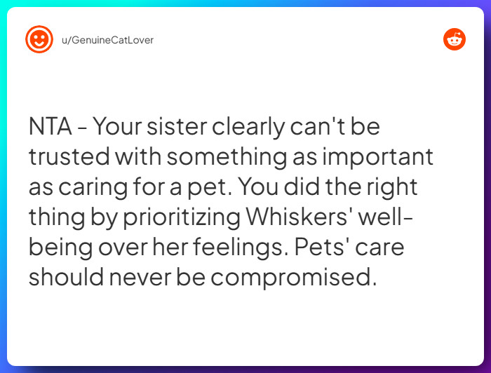 Comment from u/GenuineCatLover