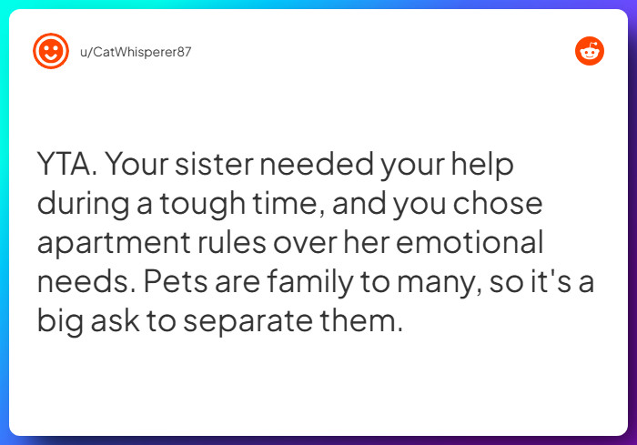 Comment from u/CatWhisperer87
