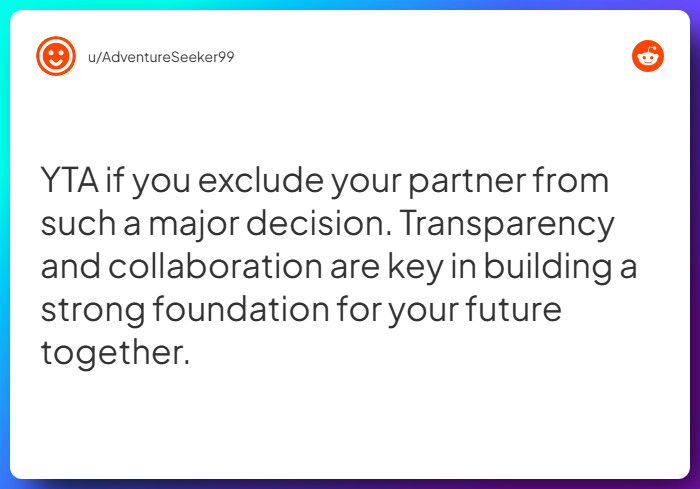 Comment from u/AdventureSeeker99