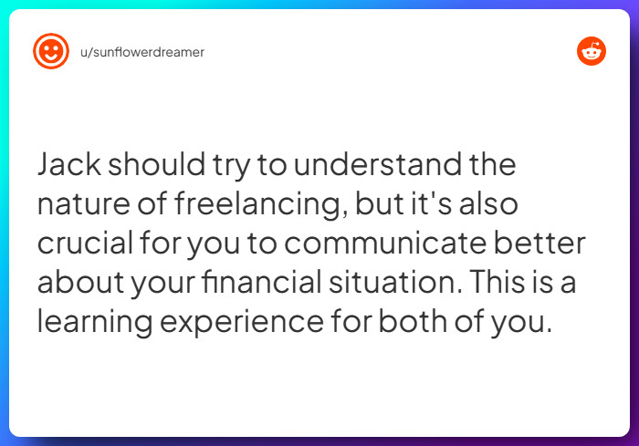 Comment from u/sunflowerdreamer