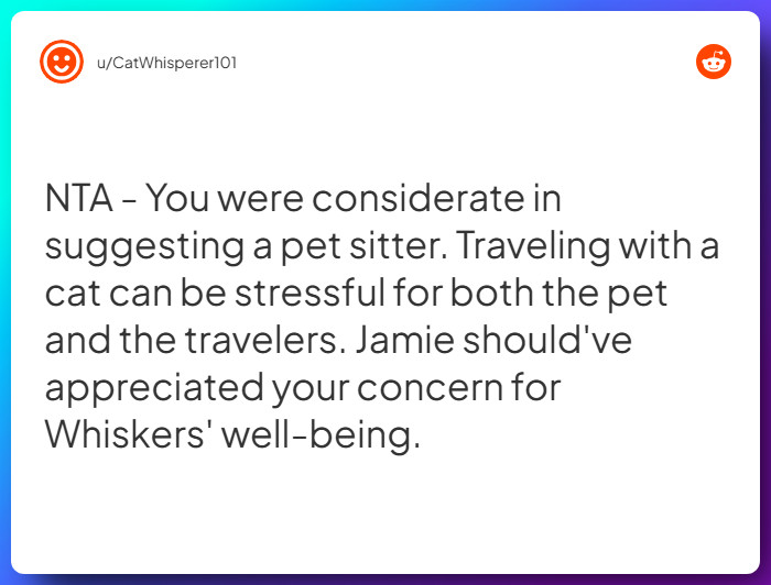 Comment from u/CatWhisperer101