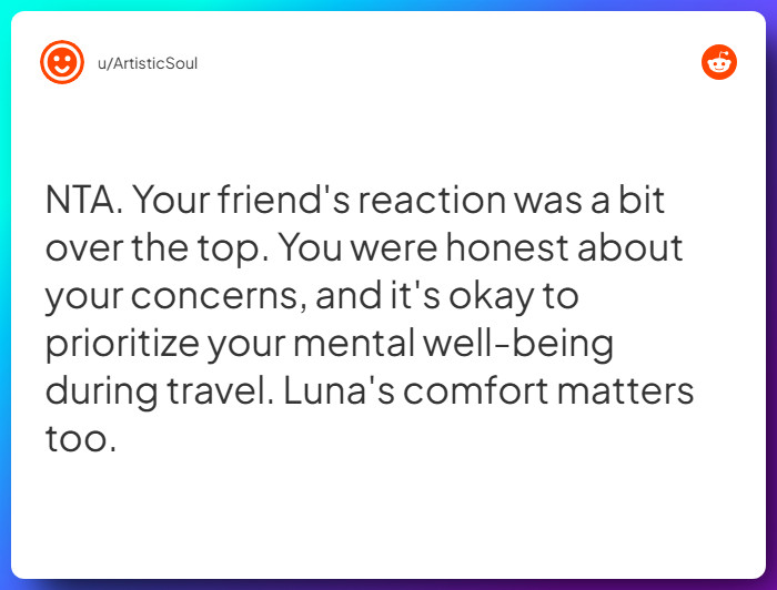 Comment from u/ArtisticSoul