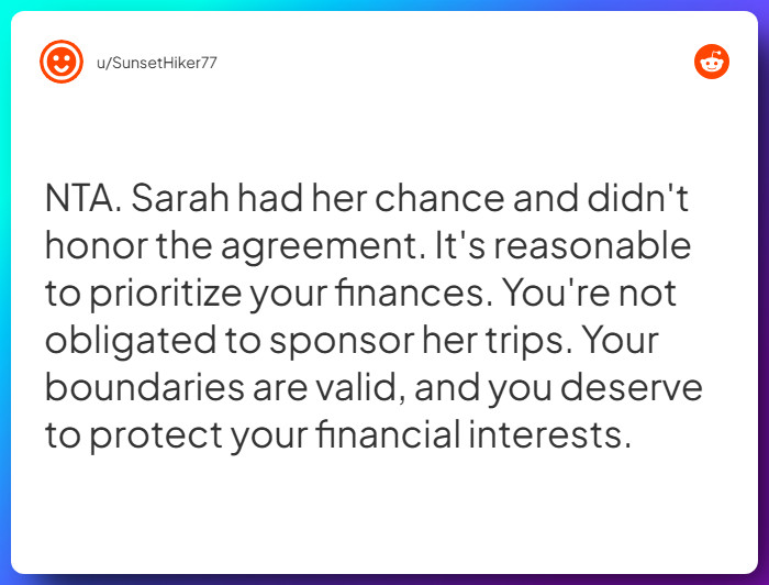 Comment from u/SunsetHiker77