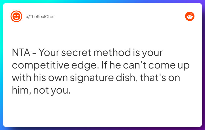 Comment from u/TheRealChef