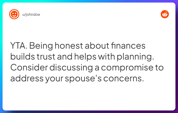 Comment from u/johndoe