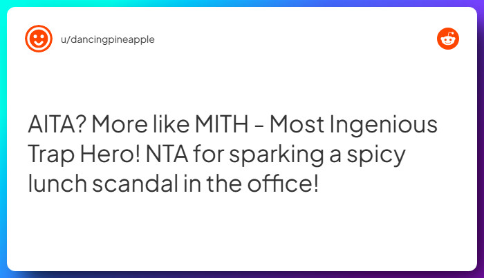 Comment from u/dancingpineapple