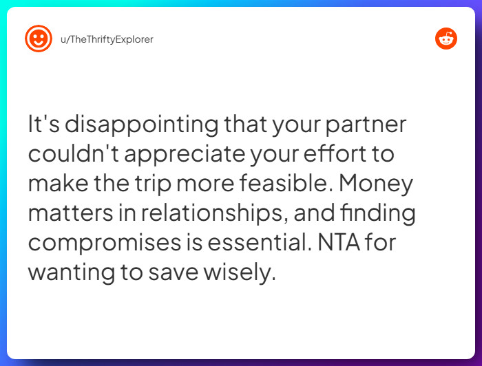 Comment from u/TheThriftyExplorer