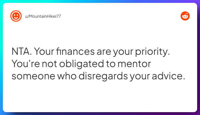 Comment from u/MountainHiker77