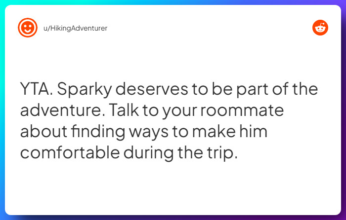 Comment from u/HikingAdventurer