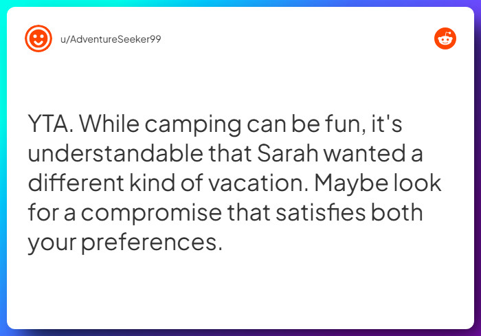 Comment from u/AdventureSeeker99