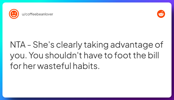 Comment from u/coffeebeanlover