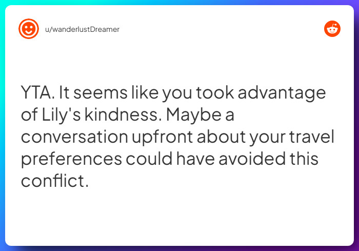 Comment from u/wanderlustDreamer