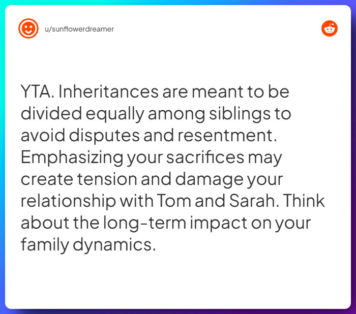 Comment from u/sunflowerdreamer