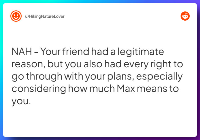 Comment from u/HikingNatureLover