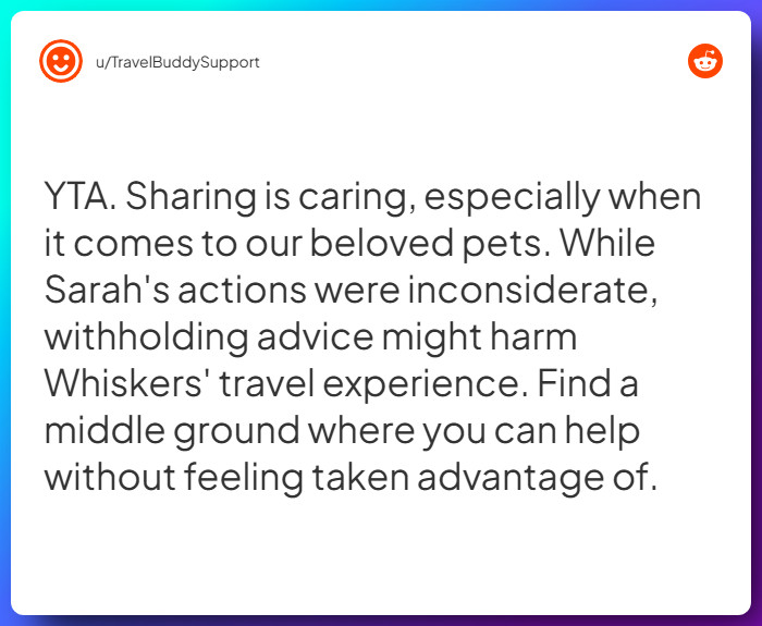 Comment from u/TravelBuddySupport