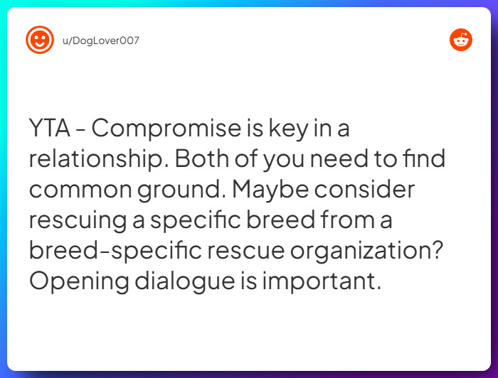 Comment from u/DogLover007