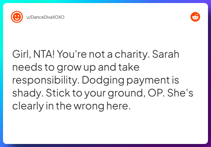 Comment from u/DanceDivaXOXO