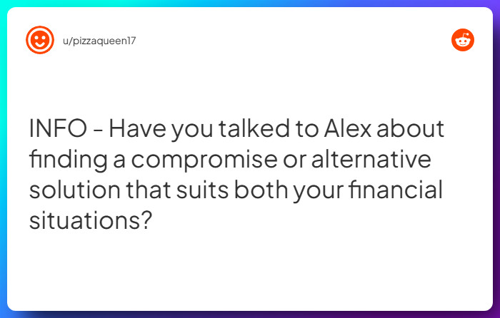 Comment from u/pizzaqueen17