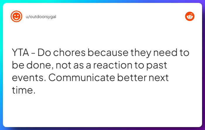 Comment from u/outdoorsygal