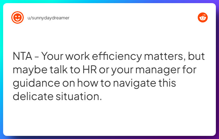 Comment from u/sunnydaydreamer