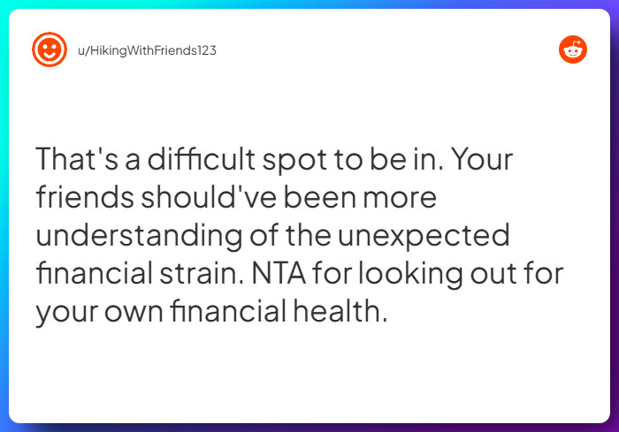 Comment from u/HikingWithFriends123