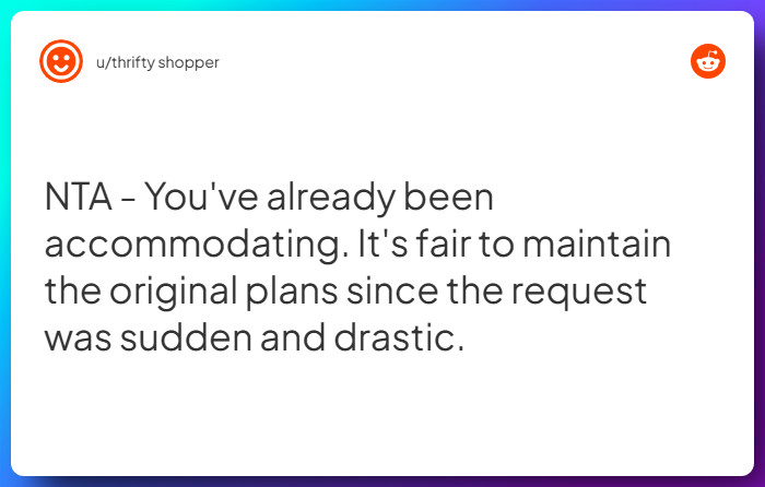 Comment from u/thrifty shopper