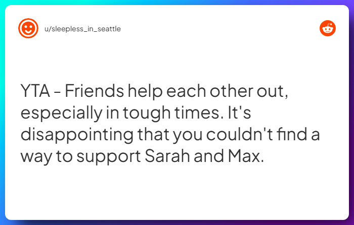 Comment from u/sleepless_in_seattle