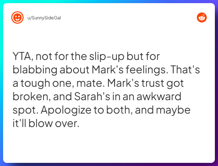 Comment from u/SunnySideGal