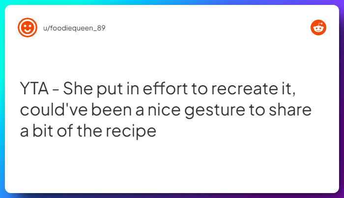 Comment from u/foodiequeen_89