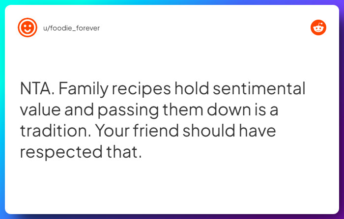 Comment from u/foodie_forever