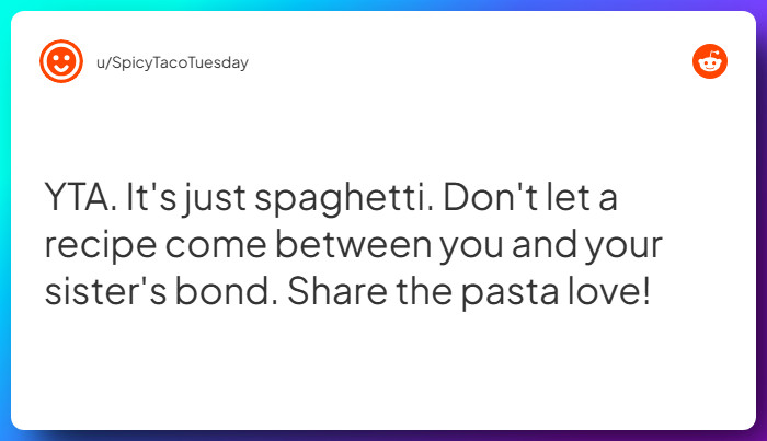 Comment from u/SpicyTacoTuesday