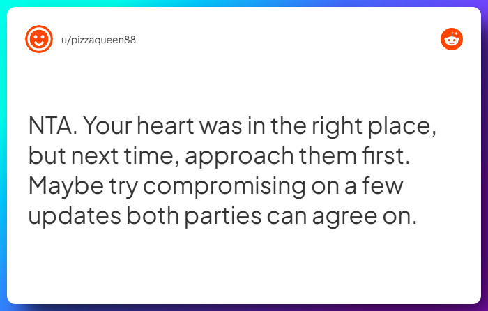 Comment from u/pizzaqueen88