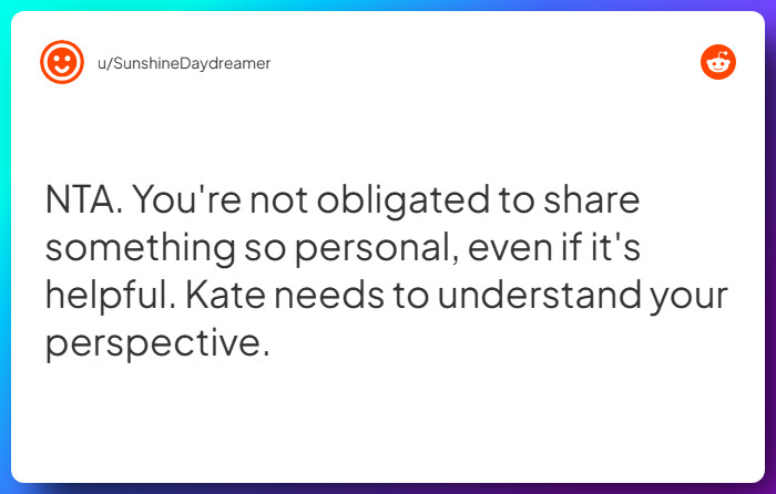 Comment from u/SunshineDaydreamer