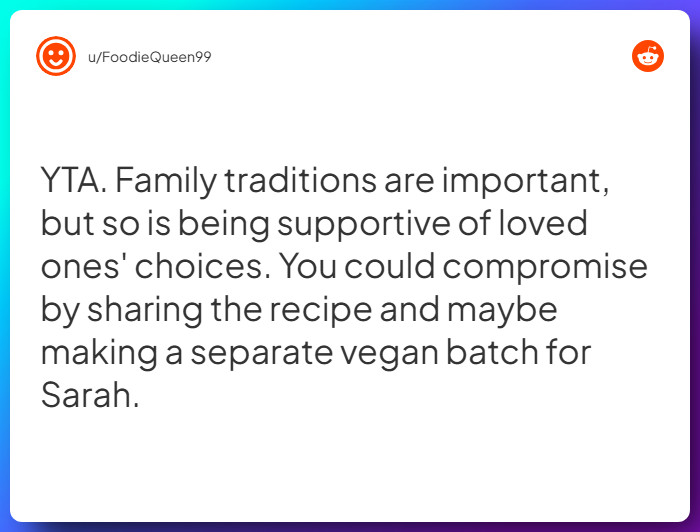 Comment from u/FoodieQueen99