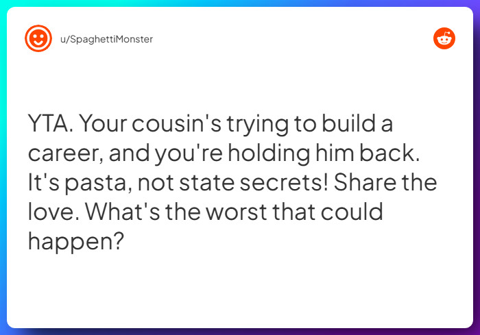 Comment from u/SpaghettiMonster