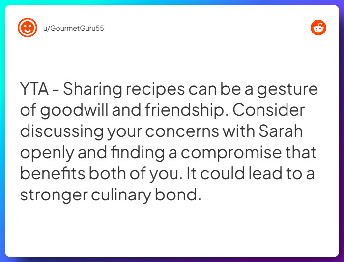 Comment from u/GourmetGuru55