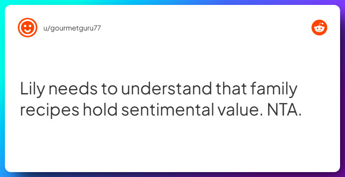 Comment from u/gourmetguru77