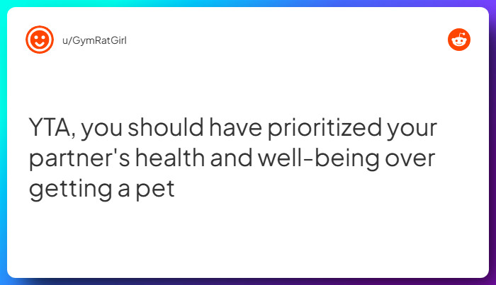 Comment from u/GymRatGirl