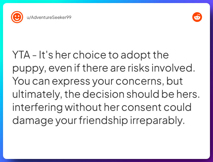 Comment from u/AdventureSeeker99