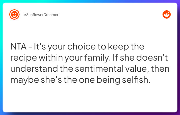 Comment from u/SunflowerDreamer