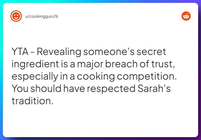 Comment from u/cookingguru76