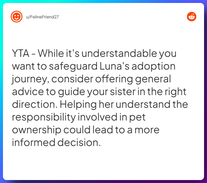 Comment from u/FelineFriend27