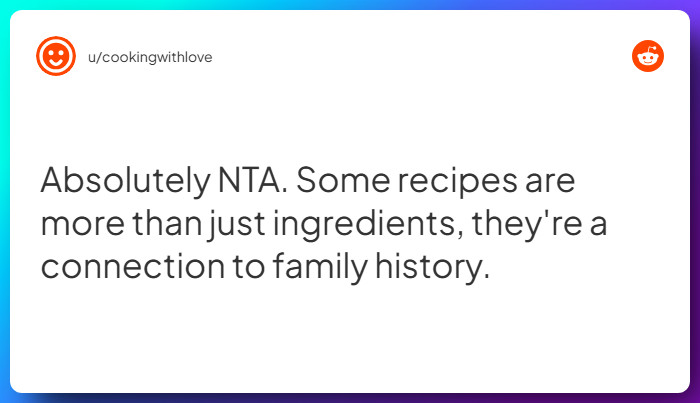 Comment from u/cookingwithlove