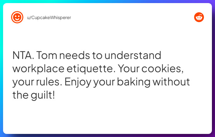 Comment from u/CupcakeWhisperer