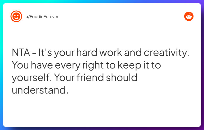 Comment from u/FoodieForever