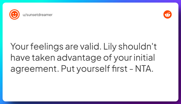 Comment from u/sunsetdreamer