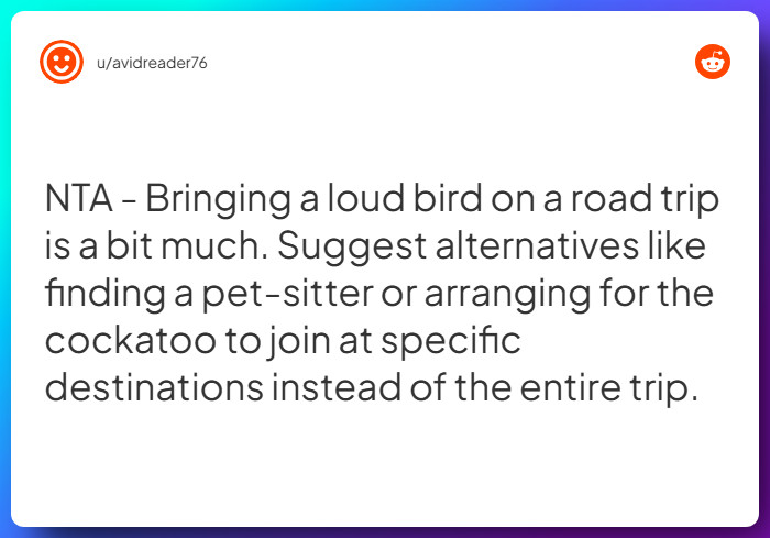 Comment from u/avidreader76