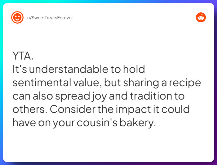 Comment from u/SweetTreatsForever